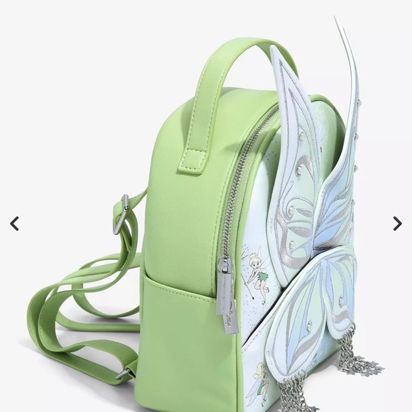 Danielle Nicole Disney Peter Pan Tinker Bell Wings Dangle Mini Backpack - Picture 2 of 10